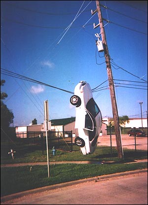 Hanging car
