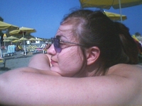 Olga on the beach