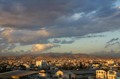 Cloud shades over Limassol