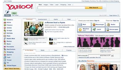 Yahoo front page