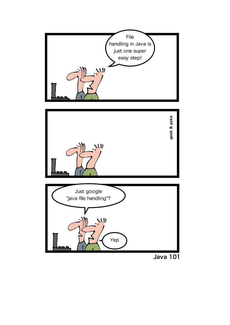 Java 101 : file handling - Blog of Leonid Mamchenkov image.