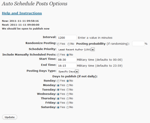 Auto-Schedule Posts