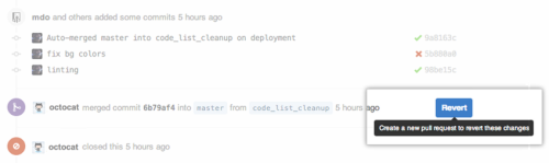 github revert