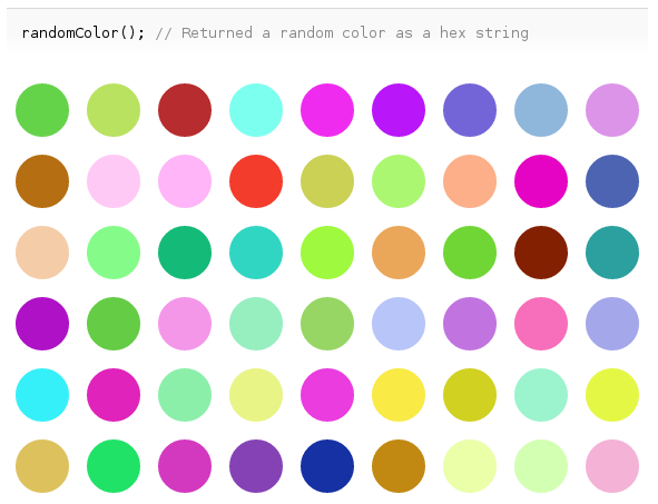 randomColor – a color generator for JavaScript | Blog of Leonid Mamchenkov
