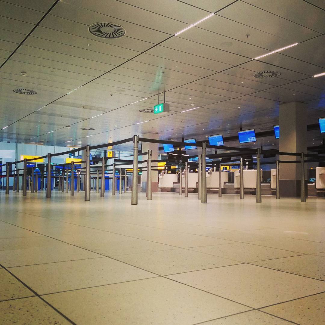 Amsterdam. Airport. Floor